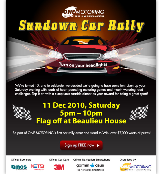 ONE.MOTORING's First Sundown Car Rally – Sat, 11 Dec 2010 ...