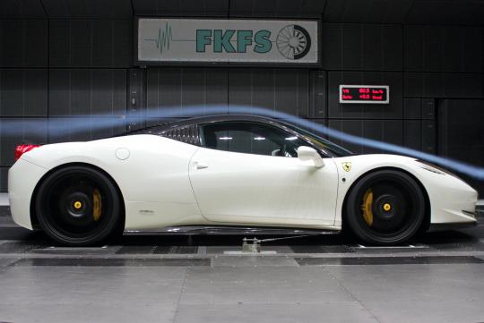 Ferrari 458 Italia It's White with a carbon gray roof and black wheels