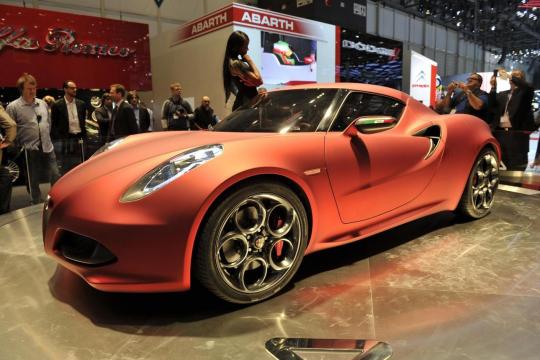  Alfa Romeo 4C Concept which made its debut at the Geneva auto salon