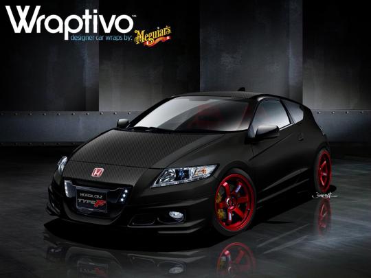 honda crz black. a modified Honda CR-Z at