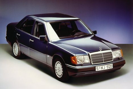 About 20 years ago quite a number of Mercedes W124 sedans are modified to