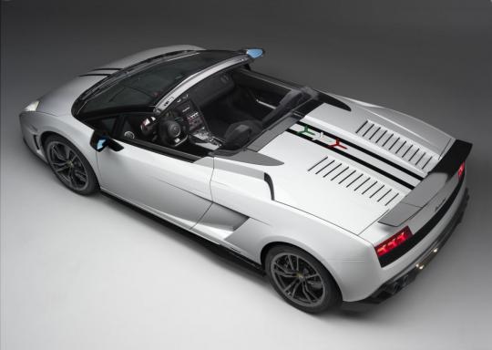 This new Gallardo convertible model is named the Gallardo LP5704 Spyder