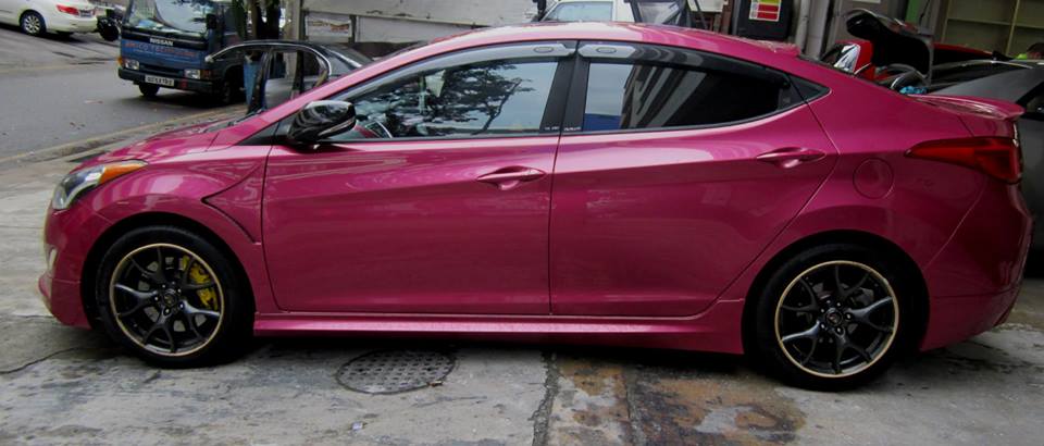 Honda civic white spray paint