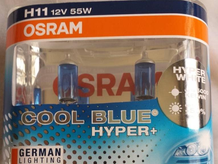 Osram Cool Blue Hyper Halogen Light Bulb (H7)