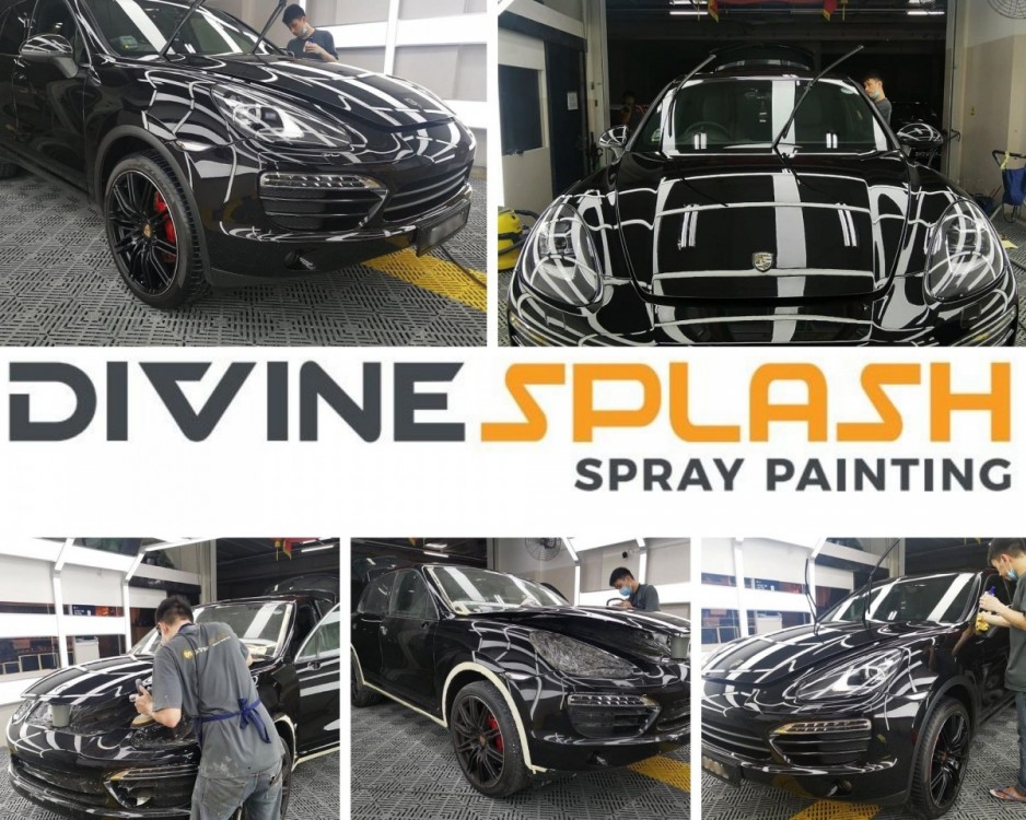 divinesplash.com car spray painting porsche black car spray.jpg