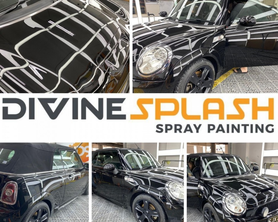 Divine Splash car spray painting singapore. black mini cooper.jpg