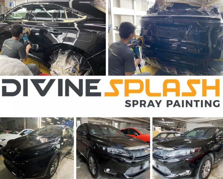 divinesplash.com car spray service. harrier black car spray sg.jpg