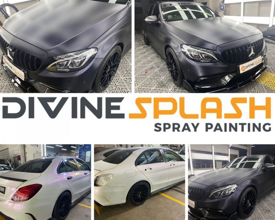 divinesplash.com car spray c200 matt black c200 divine splash spray painting best car spray in singapore..jpg