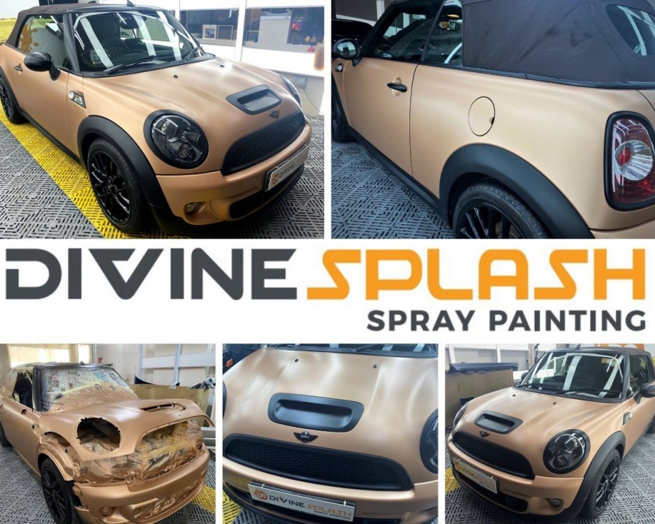 mini cooper matt bronze. matt champagne divinesplash.com divine splash spray review best car spray singapore.jpg