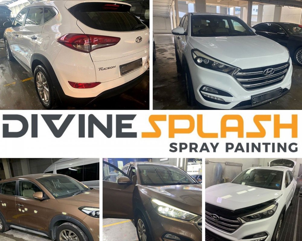 Hyundi Tucson spray white divinesplash.com car spray singapore. best car spray ppg paint.jpeg