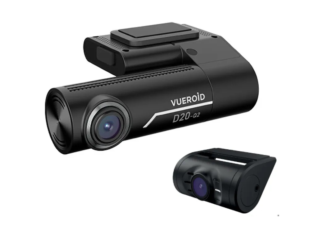 Vueroid D20-Q2 2-Ch QHD WiFi Car Camera