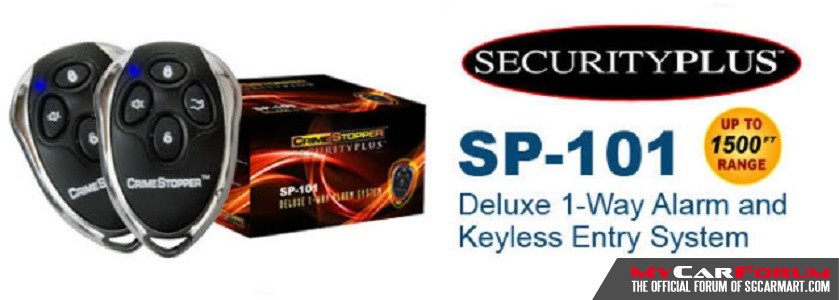 CrimeStopper SP-101 Deluxe 1-Way Alarm and Keyless Entry System