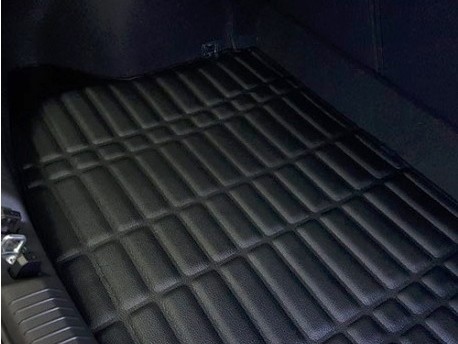 Matters Black Boot Space Premium Leather Car Mat
