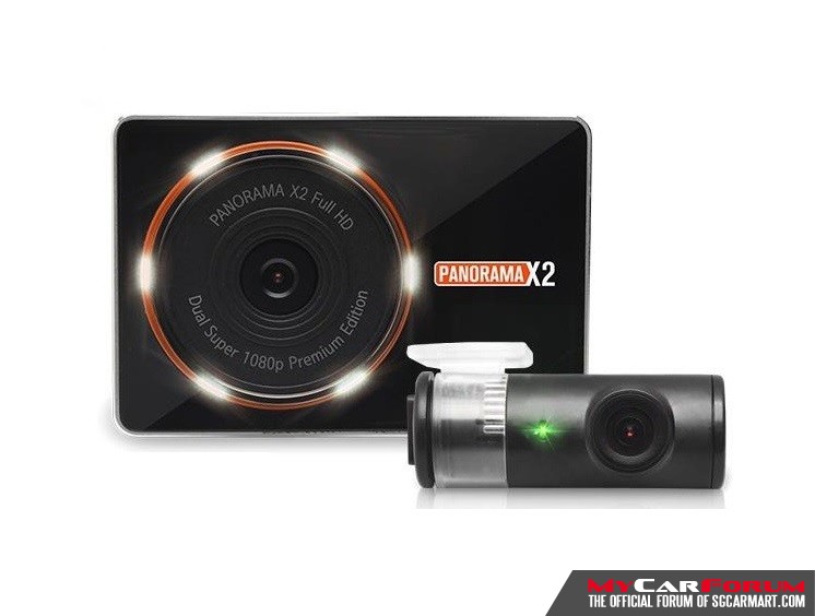 Panorama X2 Full HD Sony Exmor Sensor 2-Ch Car Camera