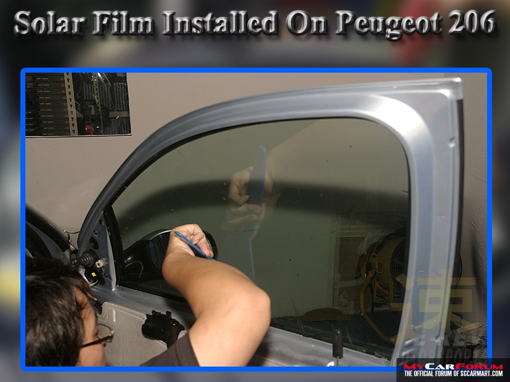 Peugeot 206 Solar Films Installation