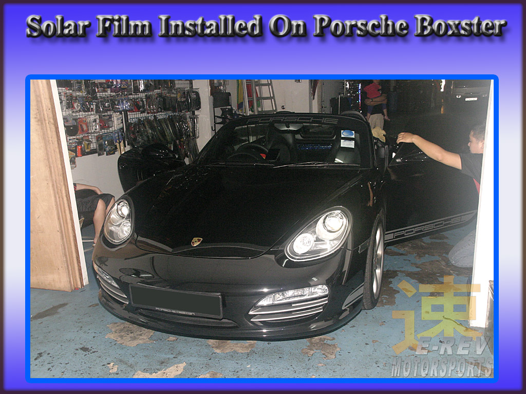 Porsche Boxste Solar Films Installation