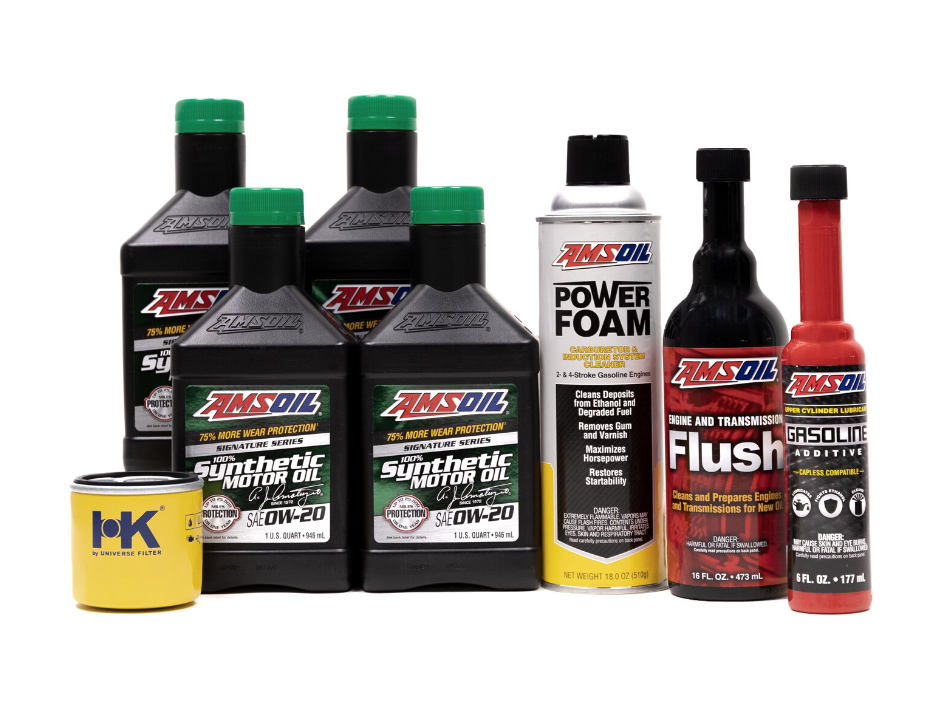 Amsoil Signature Series 0W20 Engine Oil Vehicle Servicing Package (4 Bottles)