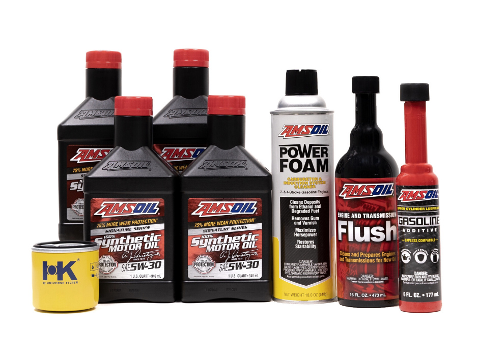 Amsoil Signature Series 5W30 Engine Oil Vehicle Servicing Package (4 Bottles)