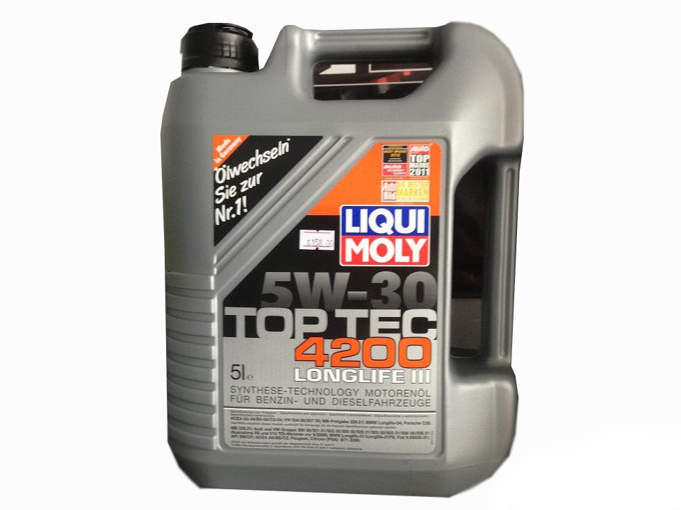 Liqui Moly Top Tec 4200 Lond LifeIII 5W-30 Engine Oil Vehicle Servicing Package 