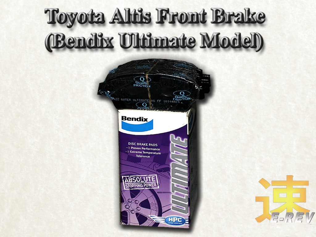  Toyota Altis / Vios Pre-FL Bendix Ultimate Brake Pad