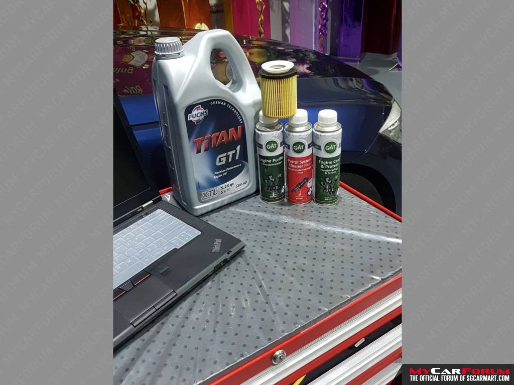 Fuchs GT1 5W-40 Major Engine Oil Servicing Package