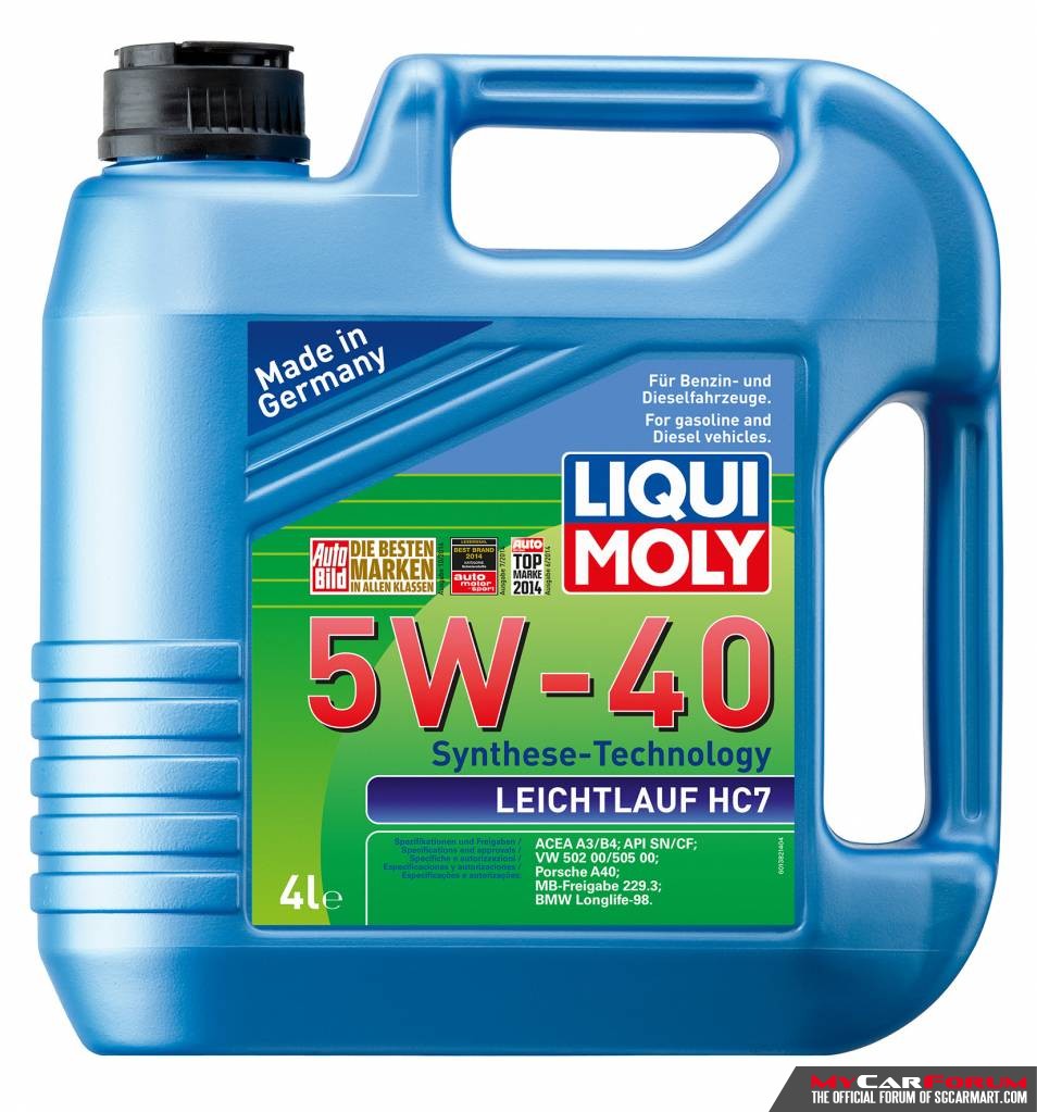 Liqui Moly Leichtlauf HC7 5W40 Fully Synthetic Engine Oil Vehicle Servicing