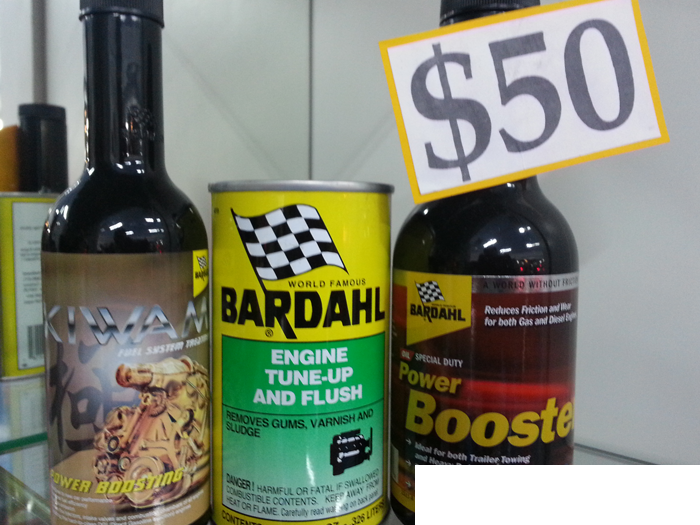 Bardahl Power Booster Set (Oil Power Booster, Engine Tune Up, Engine Flush & Fuel System Treatment)
