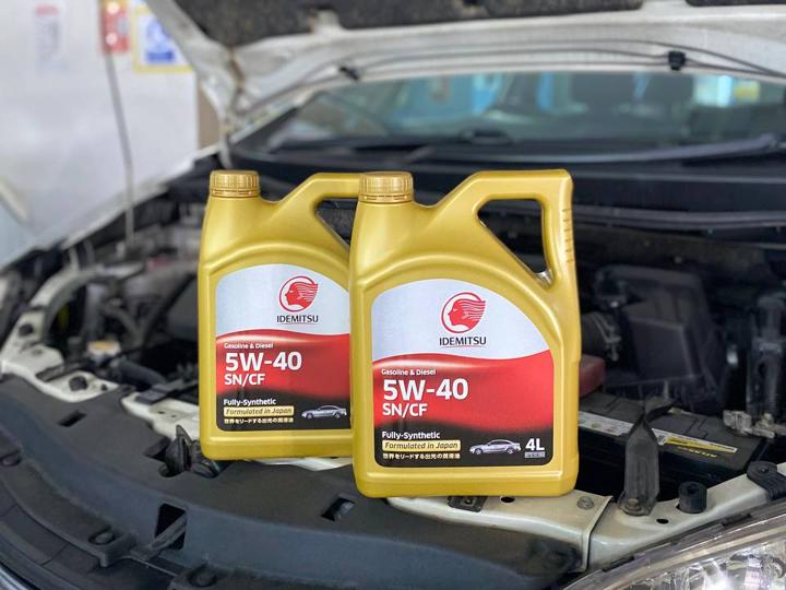 Idemitsu 5W40 SN/CF Fully Synthetic 4L Vehicle Servicing Package (For Asian Saloon Cars)