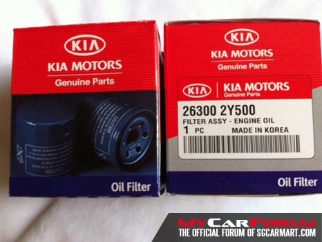 Kia Oil Filter