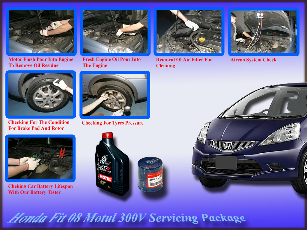 Honda Fit GE Motul 300V Power Racing 5W-30 Vehicle Servicing