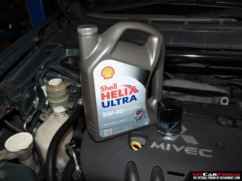 Shell Helix Ultra 5W40 Vehicle Servicing