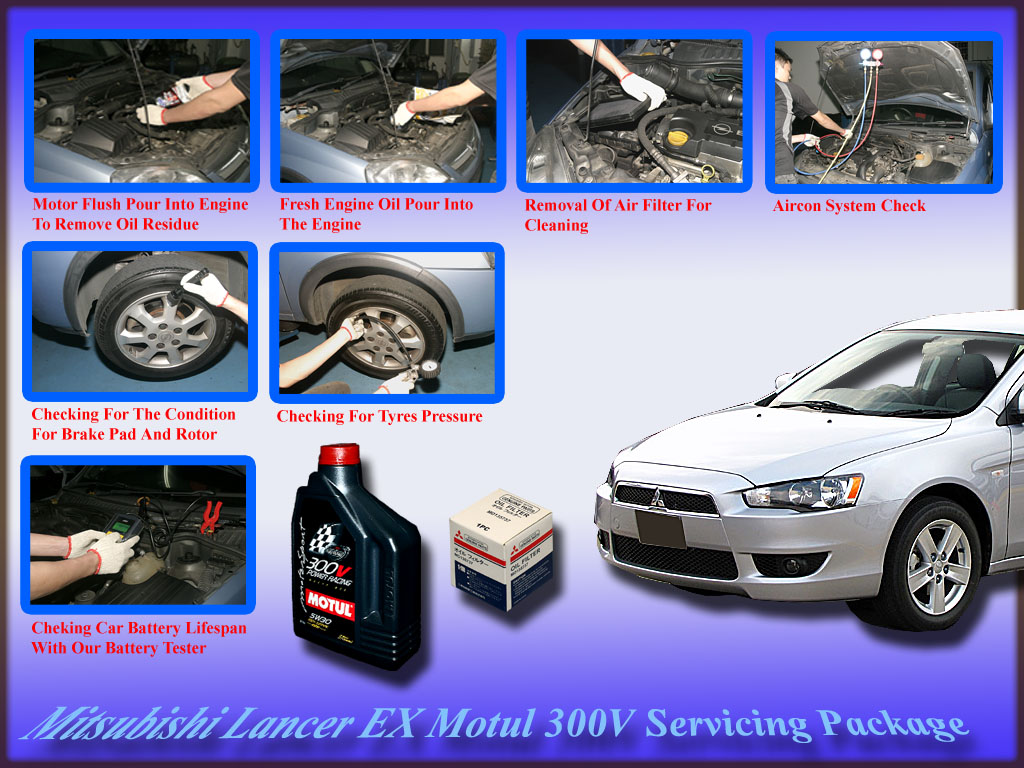 Mitsubishi Lancer EX Motul 300V Power Racing 5W-30 Vehicle Servicing