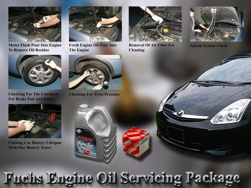 Toyota Wish Fuchs Engine Oil Servicing