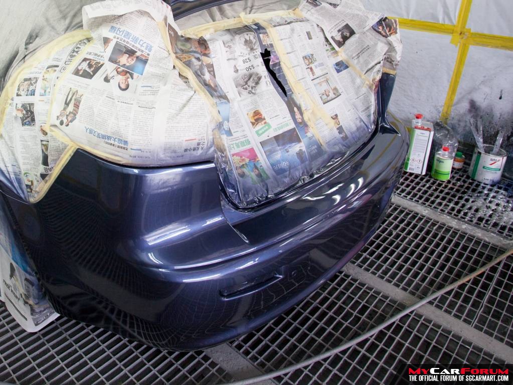 Rear Car Bumper Spray Painting Service