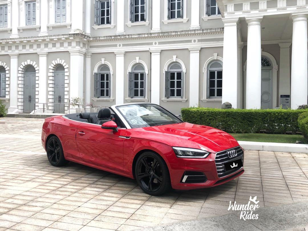 Audi A5 Cabriolet 2.0A TFSI Quattro (Wedding Car Rental)