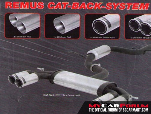 Remus Volkswagen Scirocco Exhaust System