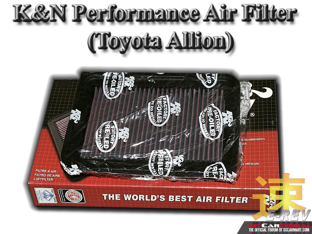 Toyota Allion K & N Performance Air Filter