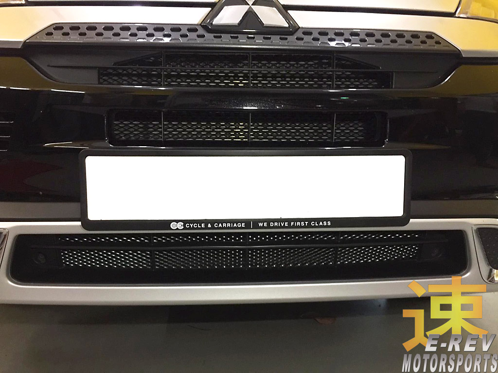 Mitsubishi Eclipse Cross Front Grille Customised Wire Mesh Installation