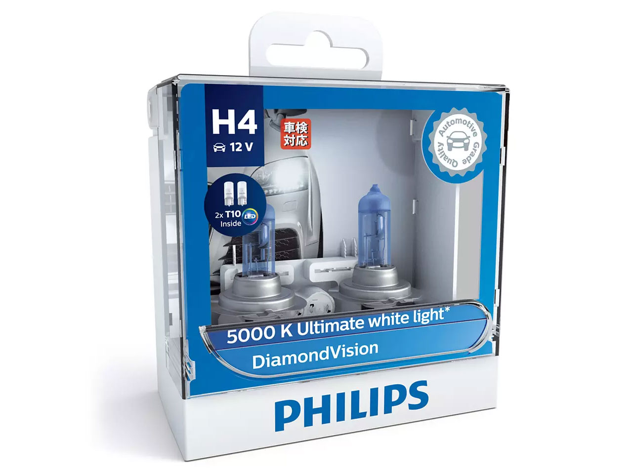 Philips Diamond Vision Headlight Bulb (H4)