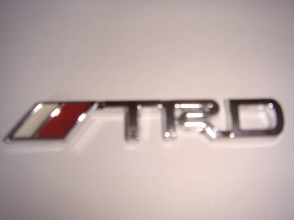 Alloy TRD Stick-On Car Emblem For Toyota