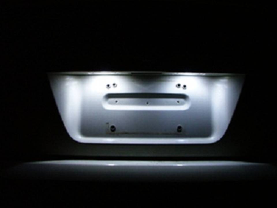 Audi A5 LED License Plate White Light Conversion