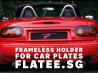 Flatee Frameless Car Plate Holder