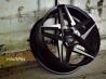 HD Wheels Hairpin Satin Black Milled Face/Satin Black Milled Edge 18" Rim