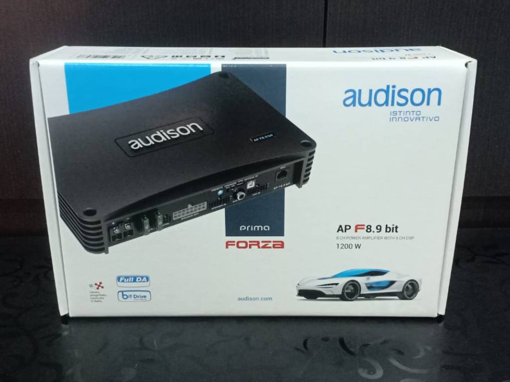 Audison Prima Forza AP F8.9 Bit 8-Ch Amplifier (With Built-In 9-Ch Processor)