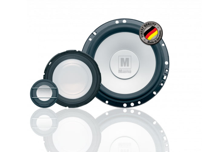 German Maestro MS 64.3 Active 3 Way Component Speakers