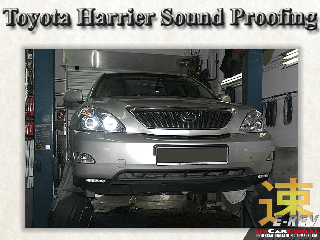 Toyota Harrier Undercarriage Sound Proofing